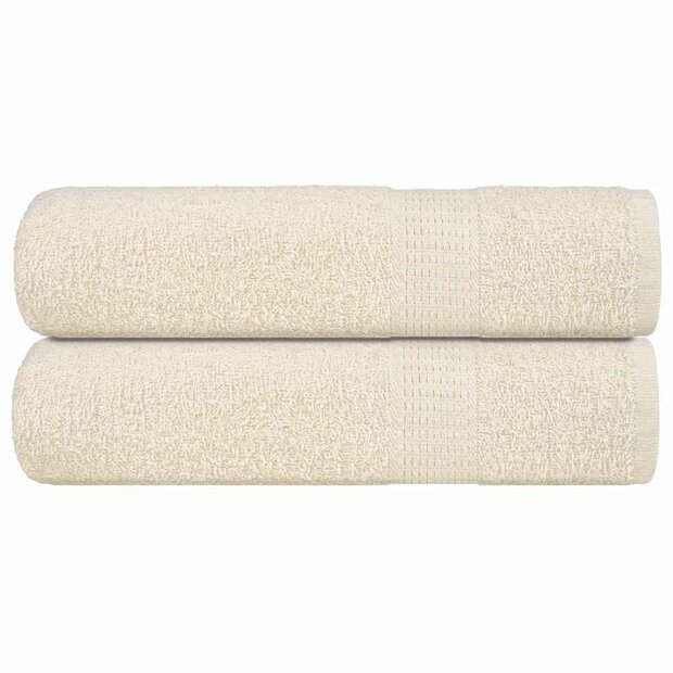 Douchehanddoeken FROGN 2 st 70x140 cm 360 g/m&amp;sup2; cr&amp;egrave;me 1