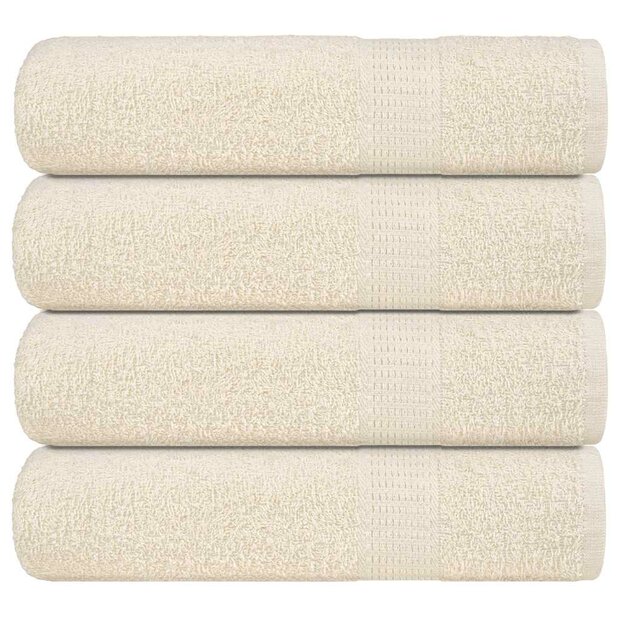 Badhanddoeken FROGN 4 st 100x150 cm 360 g/m&amp;sup2; cr&amp;egrave;me 1