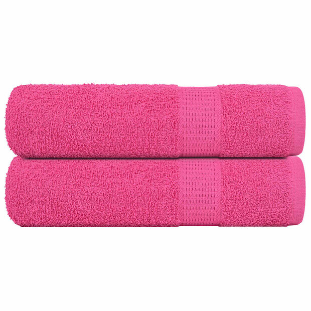 Handdoeken FROGN 2 st 50x100 cm 360 g/m&amp;sup2; roze 1