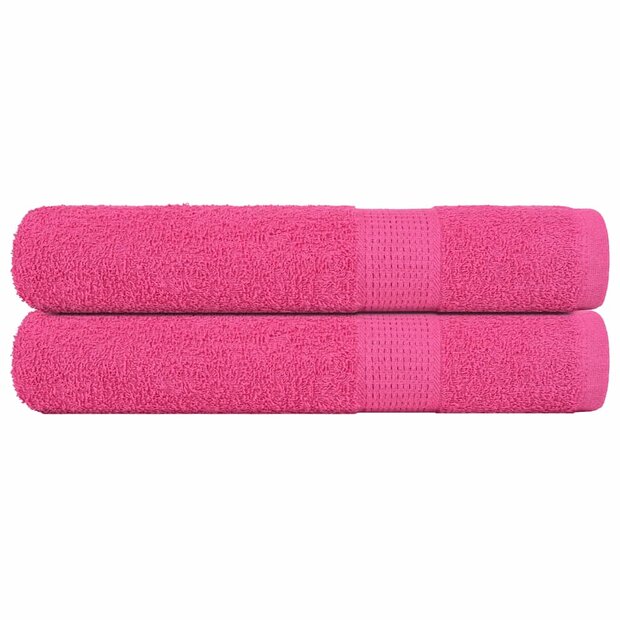 Handdoeken FROGN 2 st 100x200 cm 360 g/m&amp;sup2; roze 1