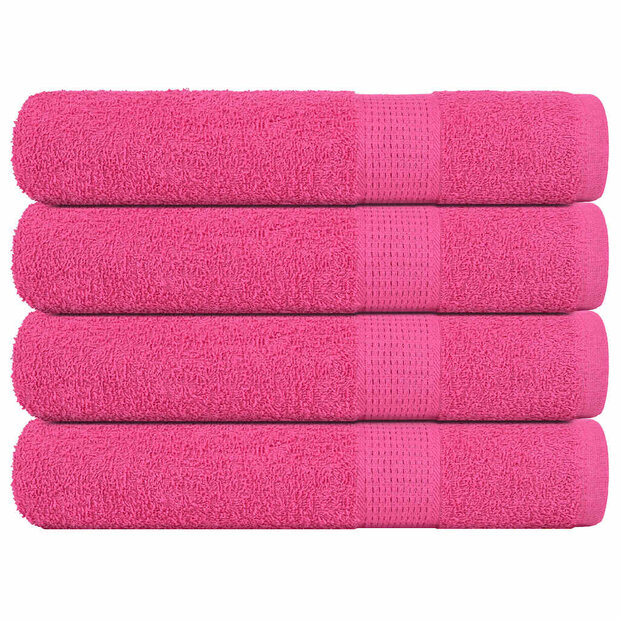 Handdoeken FROGN 4 st 100x200 cm 360 g/m&amp;sup2; roze 1