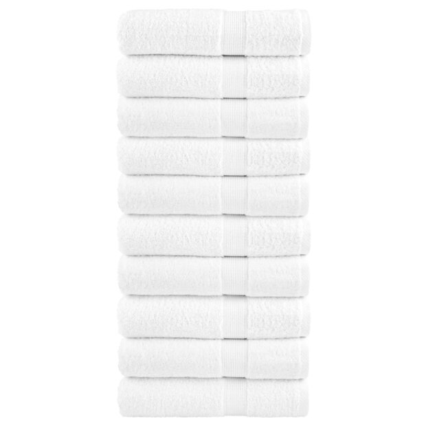 Handdoeken SOLUND 10 st 600 g/m&amp;sup2; 50x100 cm wiit 1