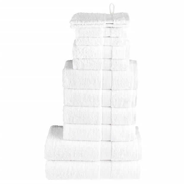 12-delige Handdoekenset SOLUND 600 g/m&amp;sup2; wit 1