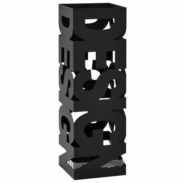 Paraplustandaard design staal zwart  1