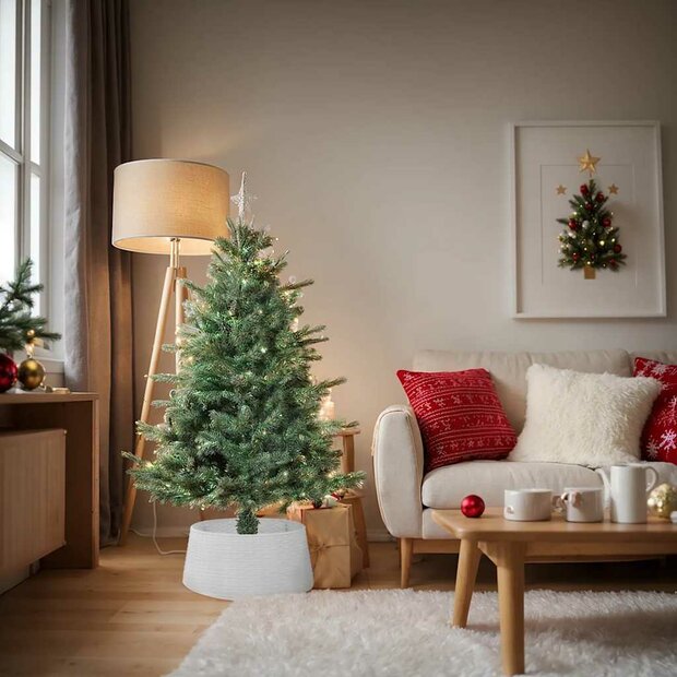 Kerstboomrok &amp;Oslash;56x23 cm kunststof wit 1