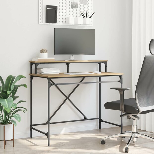 Bureau Artisan Eiken Bewerkt hout 100 x 50 x 90 cm 1