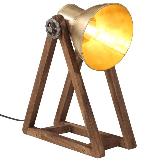 Bureaulamp 25 W E27 30x17x40 cm antiek messingkleurig 1