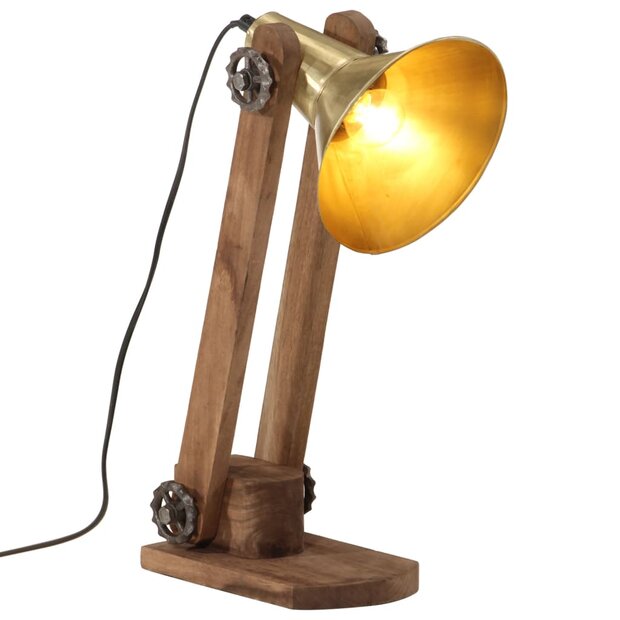 Bureaulamp 25 W E27 23x13x52 cm antiek messing 1