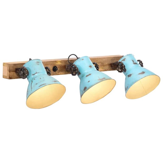 Wandlamp 25 W E27 65x25 cm verweerd blauw 1