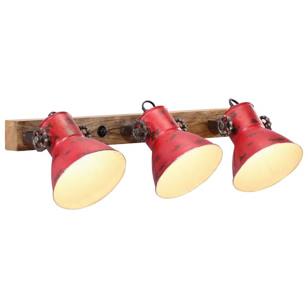 Wandlamp 25 W E27 65x25 cm verweerd rood 1