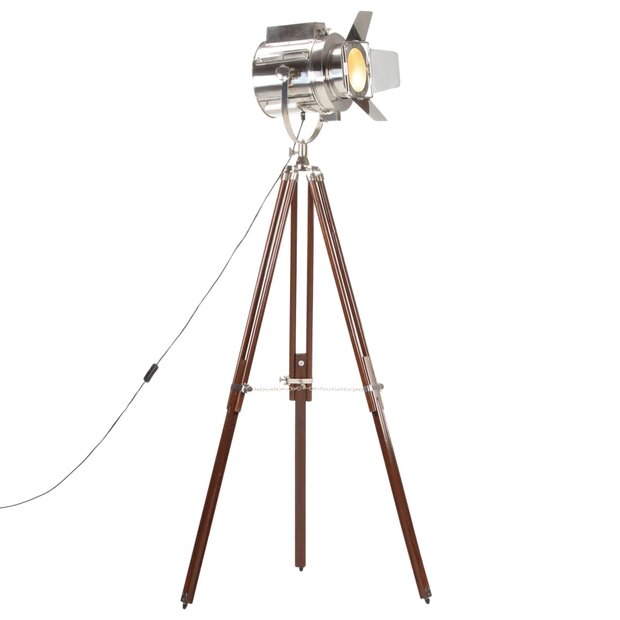 Vloerlamp driepoot 180 cm massief mangohout       1