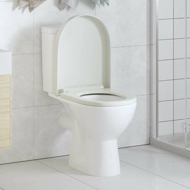 Toiletbril soft-close met quick-release ontwerp vierkant wit 1