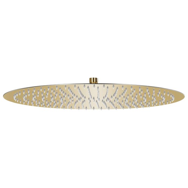 Regendouchekop rond 50 cm roestvrij staal goudkleurig 1