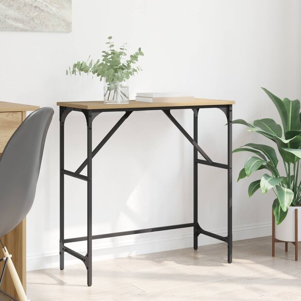 Wandtafel Artisan Eiken 75 x 32 x 75 cm Bewerkt hout 1