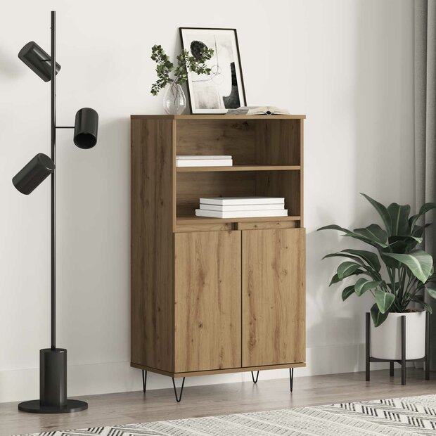 Highboard Bruin 60 x 36 x 110 cm Bewerkt hout 1