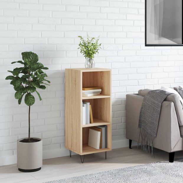 Dressoir 34,5x32,5x90 cm bewerkt hout sonoma eikenkleurig 1