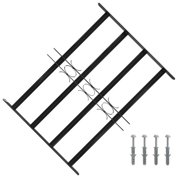 Raamhekwerk 75.5 x 60 cm Gepoedercoat staal Zwart 1