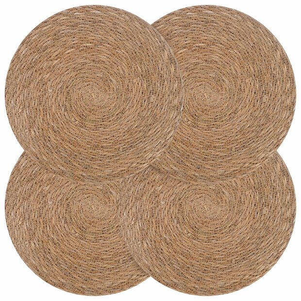 Zeegroene placemats 4 st Naturel 100% Zeegras 1