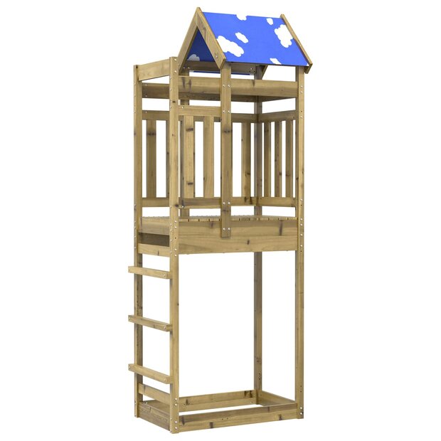 Speeltoren Bruin 85 x 52,5 x 239 cm Massief ge&amp;iuml;mpregneerd hout 1