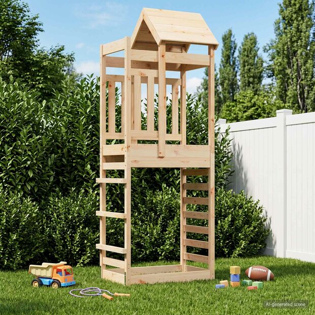 Speeltoren Bruin 52,5 x 85 x 238 cm Massief grenenhout 1