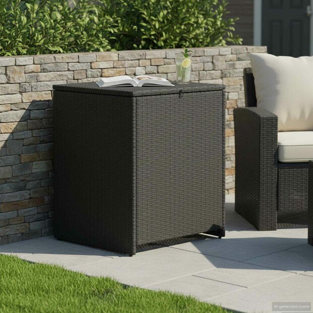 Kussenbox 55 x 55 x 69 cm staal 1