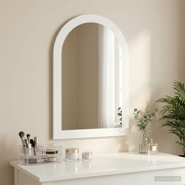 Spiegel FAUSKE Wit 43 x 3,5 x 77 cm 1