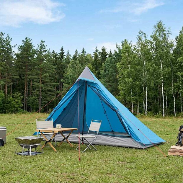 Backpacking Tent 222 x 85 x 125 cm Blauw 1