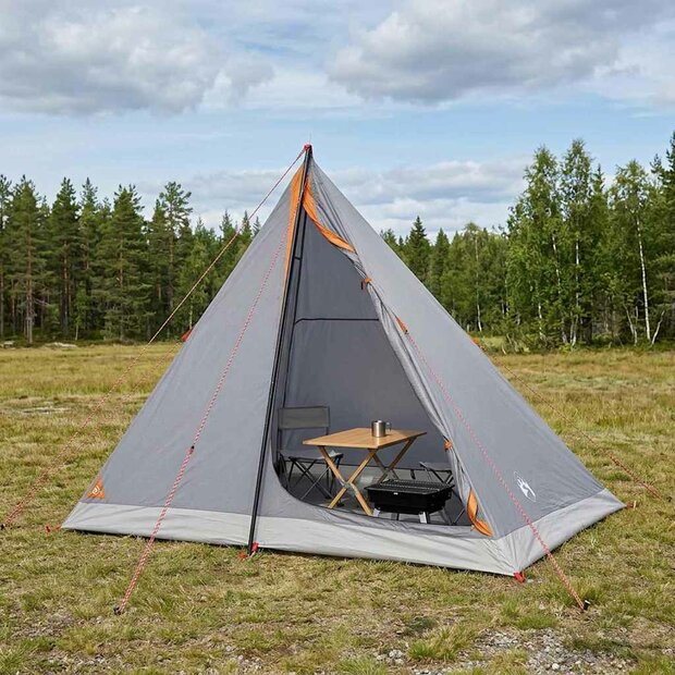 Backpacking Tent 2-persoons Grijs en Oranje 1