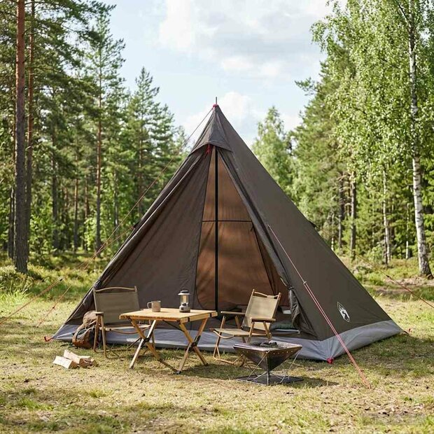 Backpacking Tent 2-persoons Bruin en Grijs 1