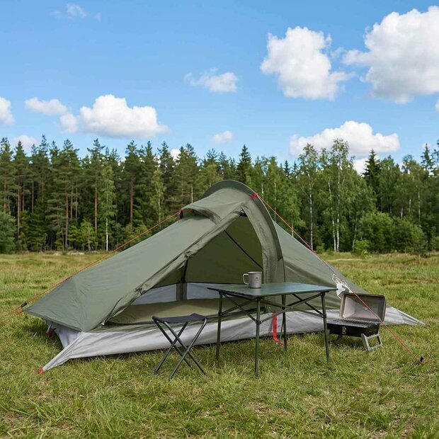 Backpacking Tent 4-persoons Olijfgroen 1