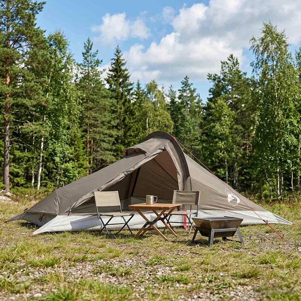 Backpacking Tent 2-persoons Bruin en Grijs 1