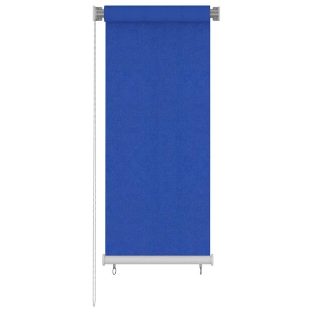 Rolgordijn voor buiten 65(B)x140(H) cm HDPE blauw 1