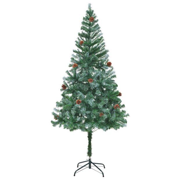 Kunstkerstboom met dennenappels 180 cm 1