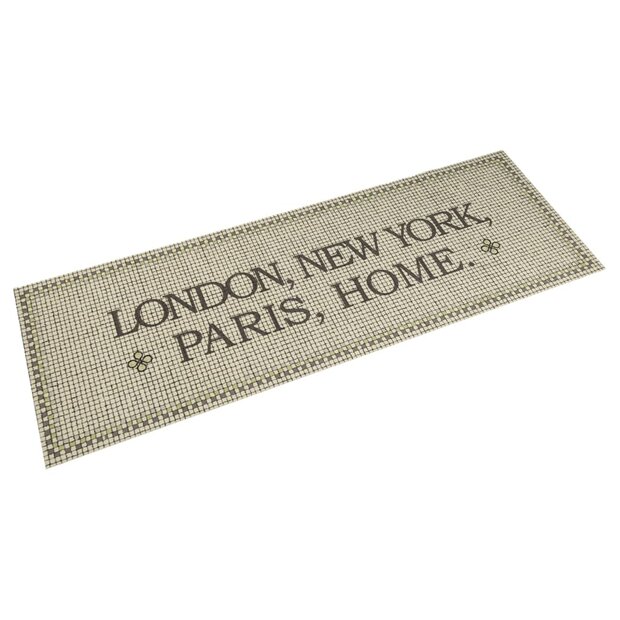 Keukenmat wasbaar Home-tekst 45x150 cm fluweel 1