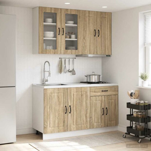 Keukenblok KALMAR 4 st Sonoma Eiken Bewerkt hout 1