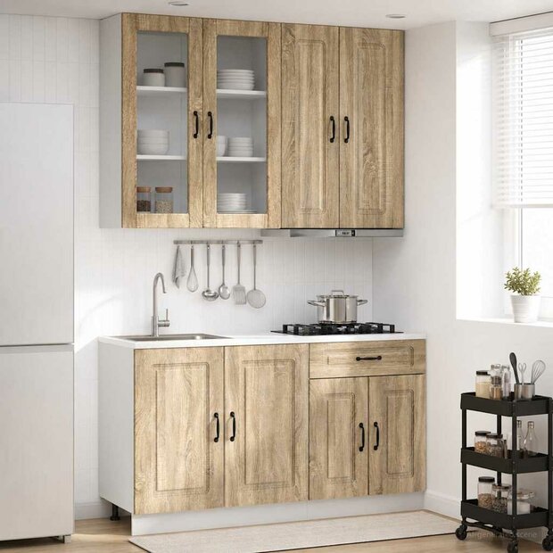 Keukenblok KALMAR 4 st Sonoma Eiken Bewerkt hout 1