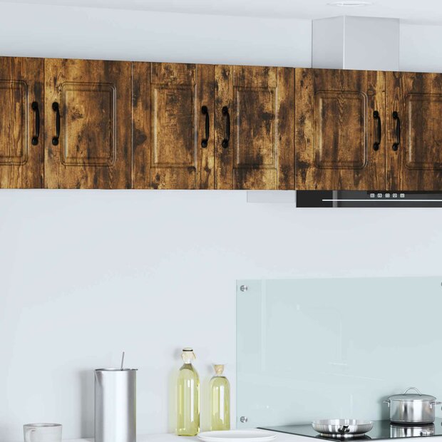 Wandkast PORTO Gerookt eiken 30 x 31 x 40 cm Bewerkt hout 1