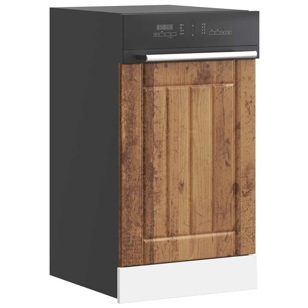 Vaatwasserpaneel Lucca bewerkt hout oud houtkleurig 1