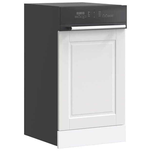 Vaatwasserpaneel Porto 45x1,5x57 cm bewerkt hout wit 1