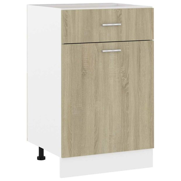 Onderkast met lade Lyon 50x46x81,5 cm sonoma eikenkleur 1