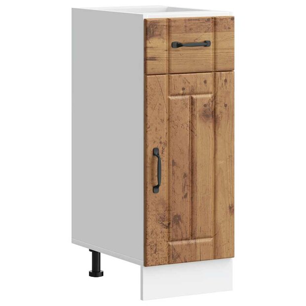 Onderkast Lucca bewerkt hout oud houtkleurig 1