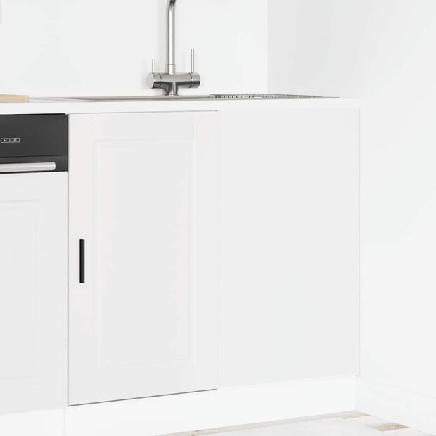 Onderkast Porto bewerkt hout wit 1
