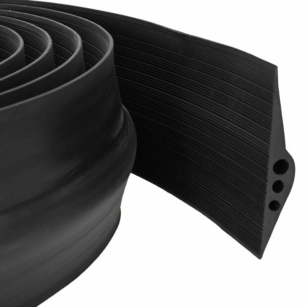 Drempelprofiel voor garagedeur Zwart 78 x 14 mm 8 m EPDM-rubber 1
