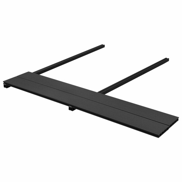 Terrasplank 48 st Zwart WPC 1