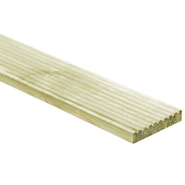 Terrasplank 8 st Groen ge&iuml;mpregneerd 1,16 m&sup2; 1