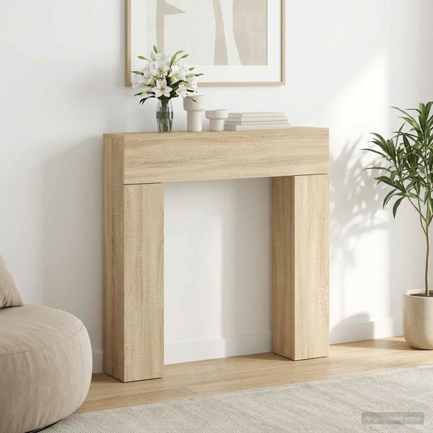 Haardombouw Sonoma Eiken 102 x 18 x 100,5 cm Bewerkt hout 1