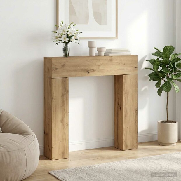 Haardombouw Artisanaal eiken 102 x 18 x 100,5 cm 1