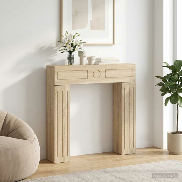 Haardombouw Sonoma Eiken 102 x 18 x 100,5 cm Bewerkt hout 1