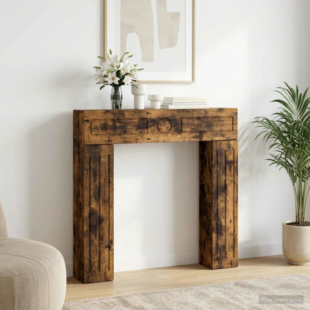 Haardombouw Gerookt eiken 102 x 18 x 100,5 cm Bewerkt hout 1