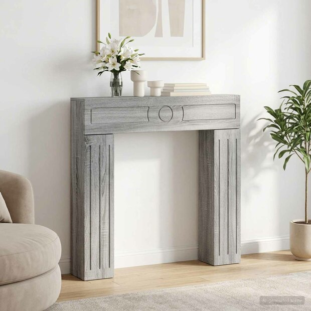 Haardombouw Grijs Sonoma 102 x 18 x 100,5 cm Bewerkt hout 1